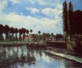la esclusa en pontoise Camille Pissarro